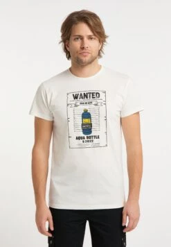 With Aqua Bottle Print - Camiseta Estampada - Undyed Und