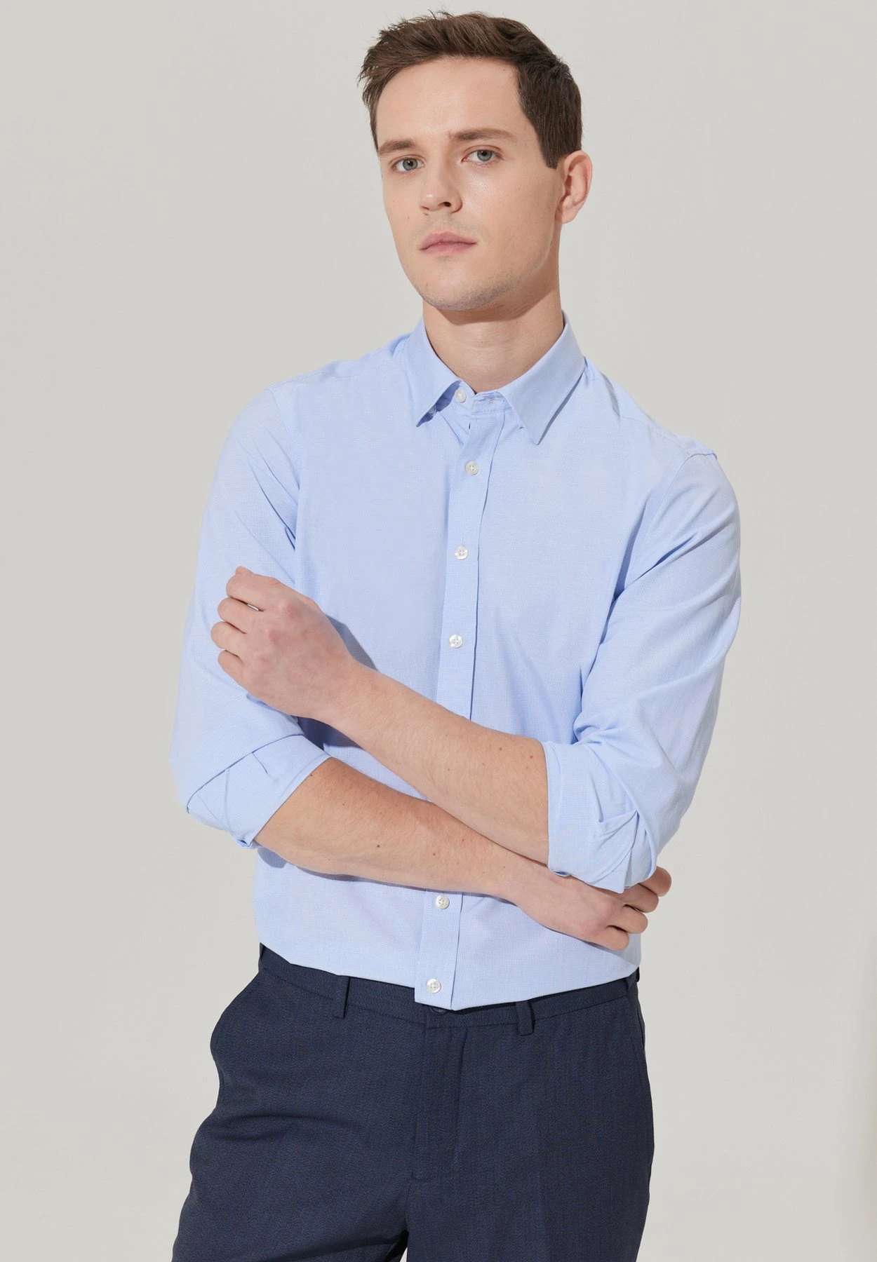 Dobby Weave- Camisa - White Blue 5 Dobby Weave- Camisa - White Blue - Imagen 3