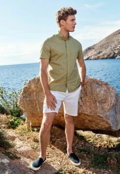 Next Conversational Printed Short Sleeve Standard - Camisa - Yellow 14 Next Conversational Printed Short Sleeve Standard - Camisa - Yellow -Boss Ventas 7c36038127b045bea1721fa3b7a2d0e8