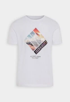 Jack & Jones Jjtresor Tee Crew Neck - Camiseta Estampada - White -Boss Ventas 7cbf2f865a2c4b35a9b3429e94e6ba2c
