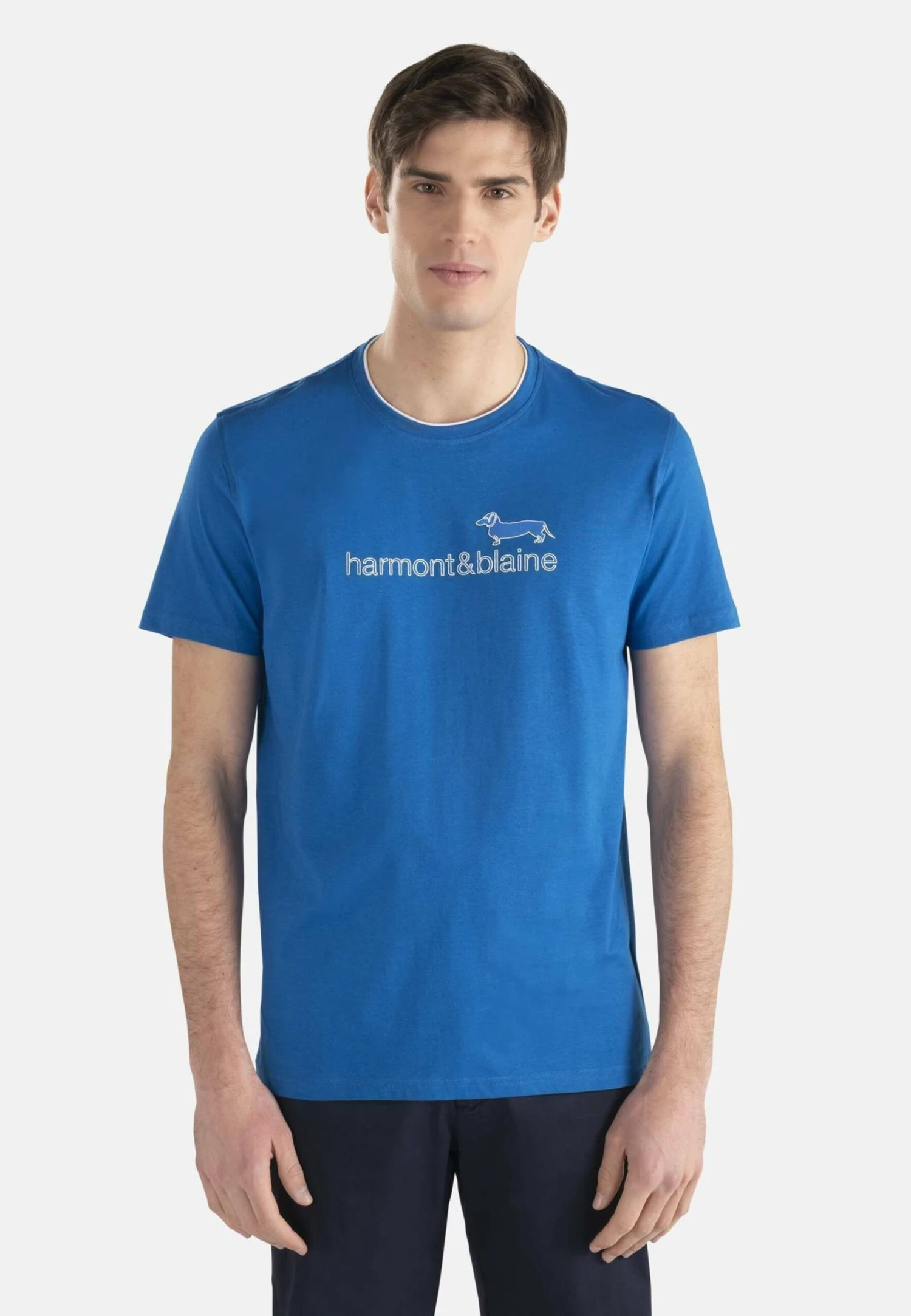 HARMONT&BLAINE Logata Mm - Camiseta Estampada - Blu Reale 3 HARMONT&BLAINE Logata Mm - Camiseta Estampada - Blu Reale