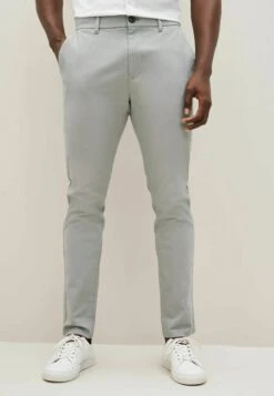 Next Pattern Detail Stretch Slim Fit - Pantalones Chinos - Grey