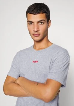 Hugo Linked- Camiseta De Pijama - Medium Grey -Boss Ventas 8181caca191644a6a58a45bf29ed9392