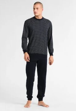 Boss Ventas 80 Schiesser Lang - Pijama - Dunkelblau