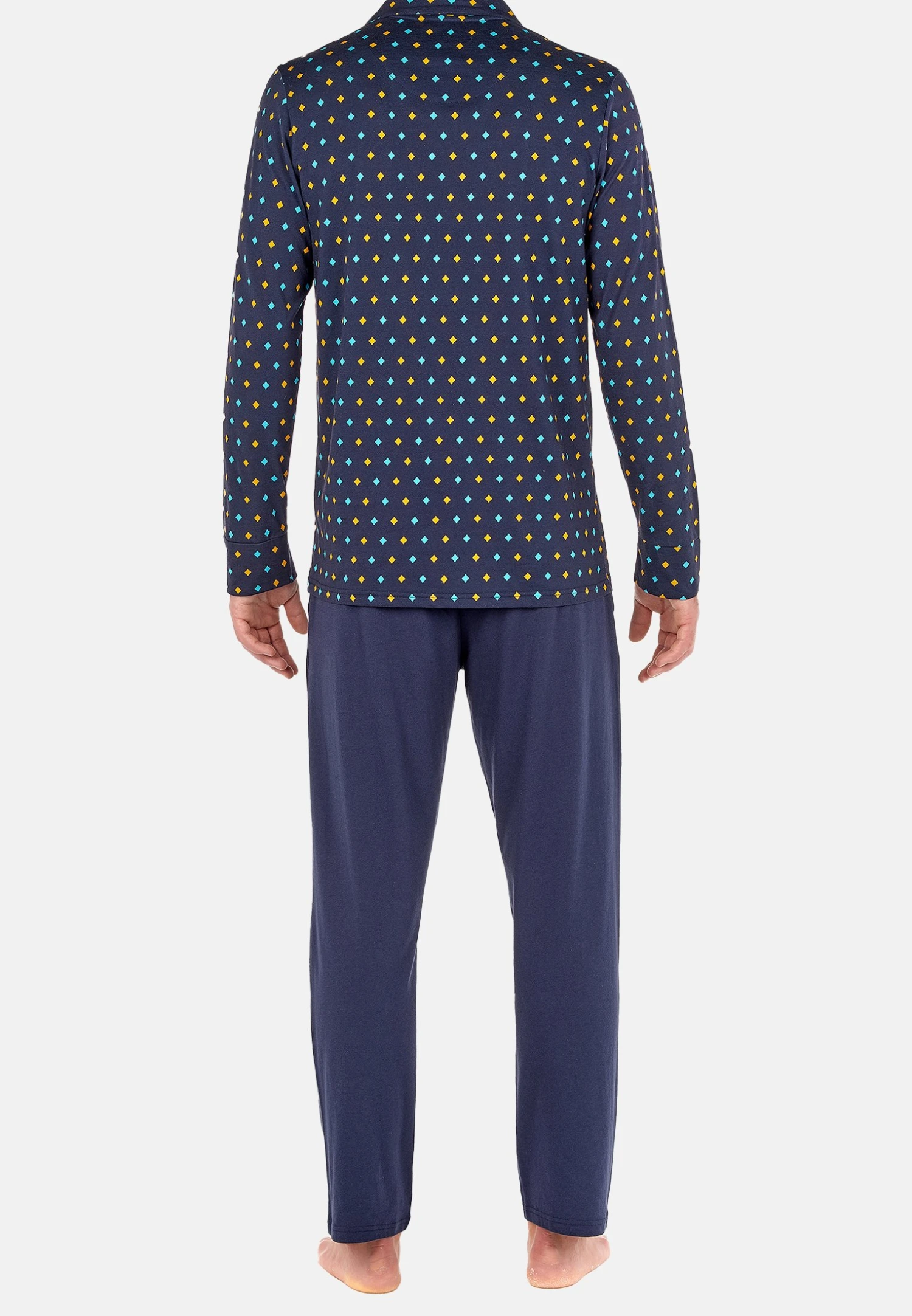 Hom Mougins - Pijama - Navy Print 4 Hom Mougins - Pijama - Navy Print - Imagen 2