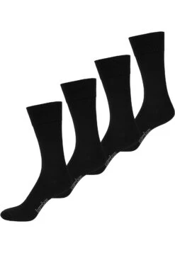 4 Pack Bambus Komfort - Calcetines - Schwarz