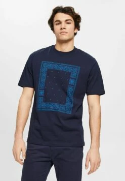 ESPRIT Relaxed Fit - Camiseta Estampada - Navy