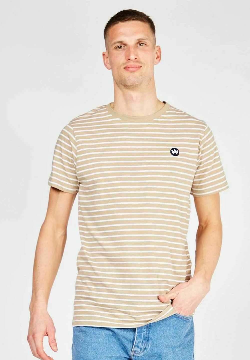 Kronstadt Timmi Organic Recycled Striped - Camiseta Estampada - Sand 3 Kronstadt Timmi Organic Recycled Striped - Camiseta Estampada - Sand