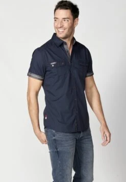 Koroshi Short Sleeve - Camisa - Navy -Boss Ventas 92e39c8b58b34c39a3243b5e09983d54