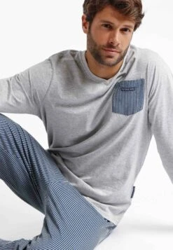 Set Manga Larga Travel Para - Pijama - Gris Jaspe 9 Set Manga Larga Travel Para - Pijama - Gris Jaspe -Boss Ventas 95d80056461c489388dca563972b357c