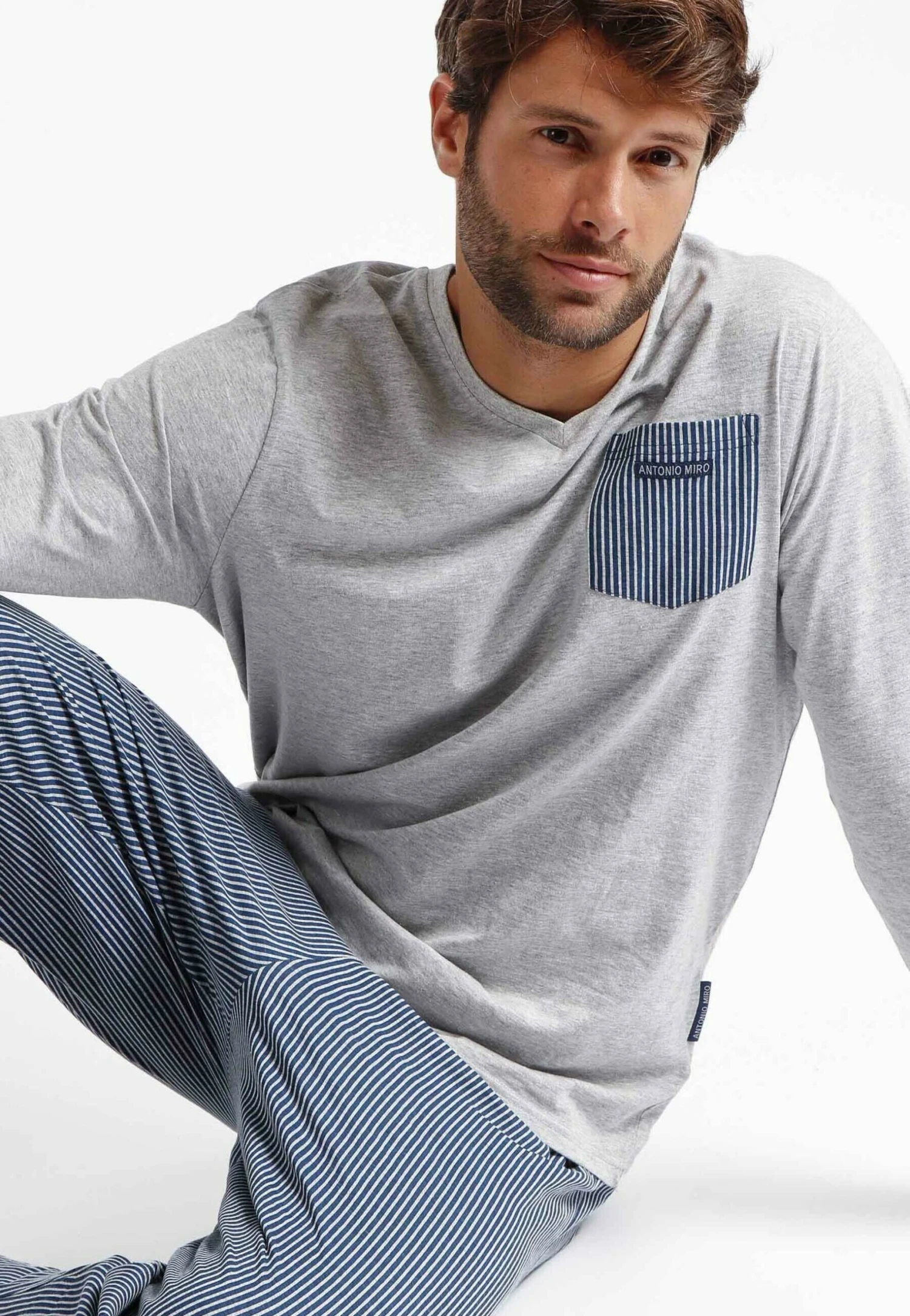 Set Manga Larga Travel Para - Pijama - Gris Jaspe 6 Set Manga Larga Travel Para - Pijama - Gris Jaspe - Imagen 4