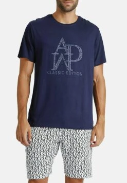 Boss Ventas 70 Short T-Shirt Logo Soft- Pijama - Bleu Marine