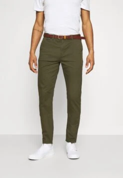 Scotch & Soda Mott Classic Slim Fit - Pantalones Chinos - Military