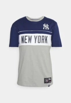Fanatics Mlb New York YankeesFundamentals Cut And Sew Panel Tee - Equipación De Clubes - Stone Gray/Athletic Navy/White -Boss Ventas 9a91154d8c224597a22a8d26a07c4cc9