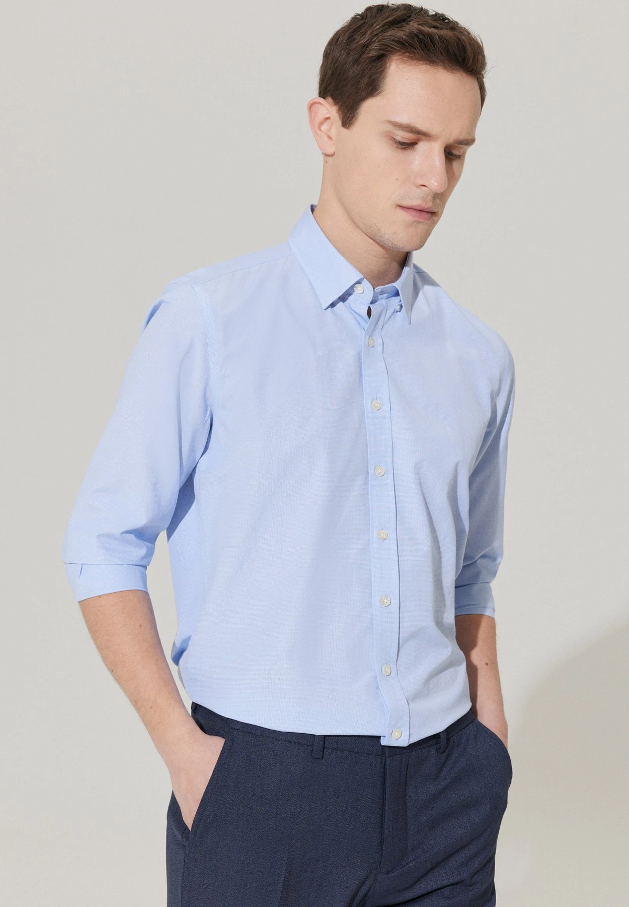 Dobby Weave- Camisa - White Blue 3 Dobby Weave- Camisa - White Blue