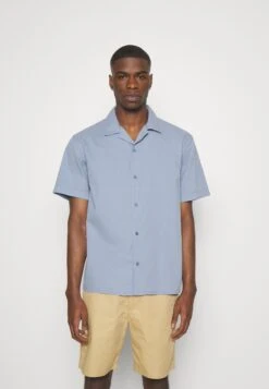 Boxed Fit Short Sleeve Shirt - Camisa - Asley Blue