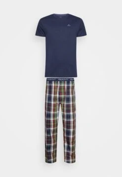 Gant Check Pants Set - Pijama - Evening Blue
