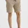 WE FASHION Met Dessin - Pantalones Deportivos - Beige Black