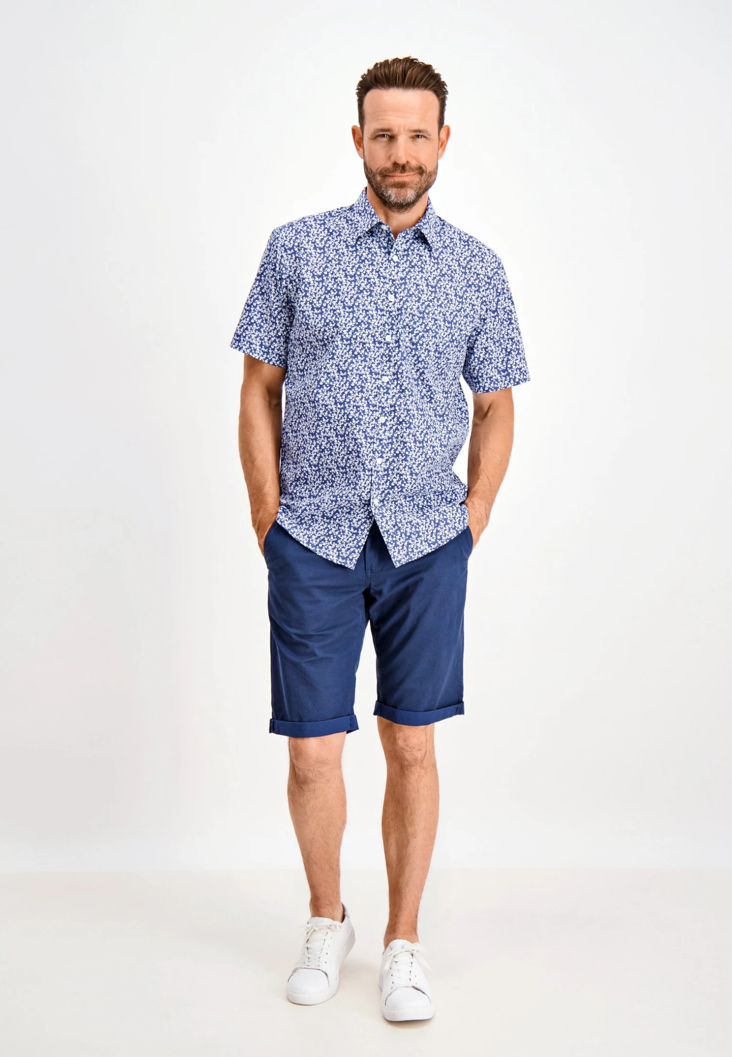Aop Box S/S - Camisa - Dk Blue 4 Aop Box S/S - Camisa - Dk Blue - Imagen 2