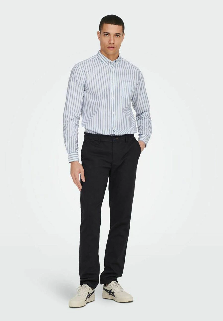 Only & Sons Onsalvaro Oxford Stripe - Camisa - Dress Blues 4 Only & Sons Onsalvaro Oxford Stripe - Camisa - Dress Blues - Imagen 2