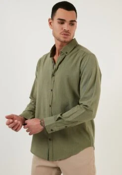 Regular Fit - Camisa - Khaki