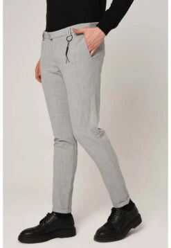 Slim Fit With Accessory Detail - Pantalones Chinos - Light Grey -Boss Ventas b3a601e512a248baa4fa4cbeef6b2df9