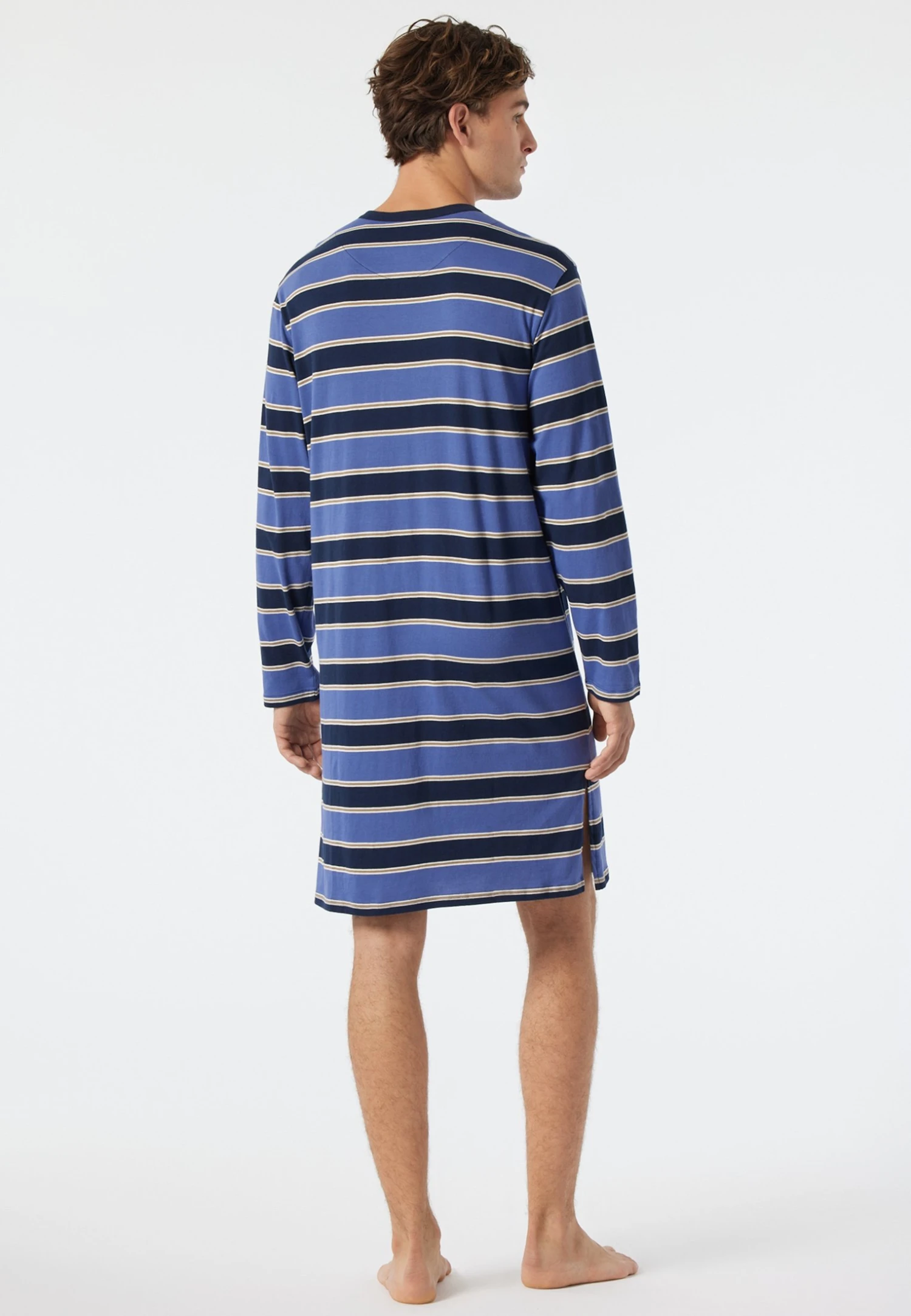 Schiesser Comfort Fit - Camisón - Jeansblau 5 Schiesser Comfort Fit - Camisón - Jeansblau - Imagen 3