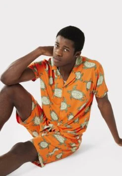 Turtles Button Up Set - Pijama - Orange -Boss Ventas b7397e16c51c460abc9746a95f664ec6