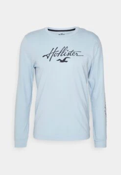 Hollister Co. Print Logo Webex - Camiseta De Manga Larga - Light Blue -Boss Ventas b895959b03b6432691920584d0c65e4d
