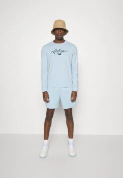 Hollister Co. Print Logo Webex - Camiseta De Manga Larga - Light Blue -Boss Ventas bc0b299f3b114160bc2dc1ab504b24c9