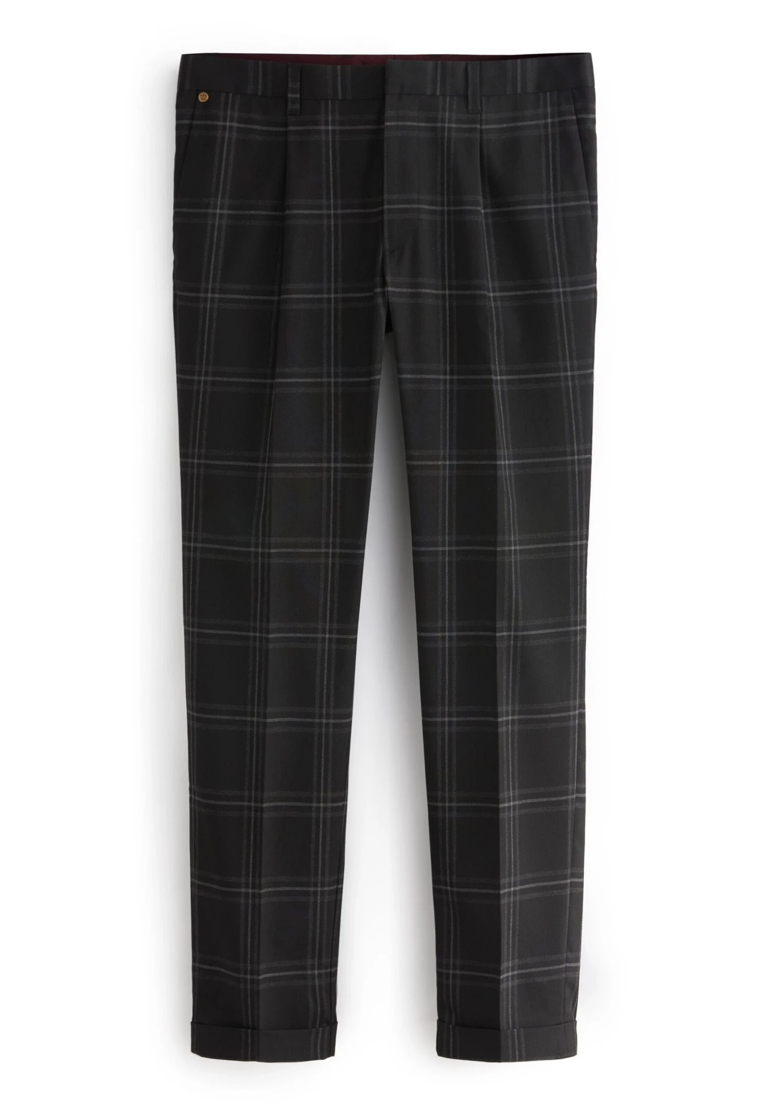 Next Trimmed Check - Pantalones Chinos - Black 6 Next Trimmed Check - Pantalones Chinos - Black - Imagen 4