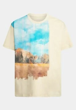 ESPRIT Mit Digitalem Landschafts-Print Vorne - Camiseta Estampada - Beige 10 ESPRIT Mit Digitalem Landschafts-Print Vorne - Camiseta Estampada - Beige -Boss Ventas c30ff611863b4b0e855224be89b30ee3