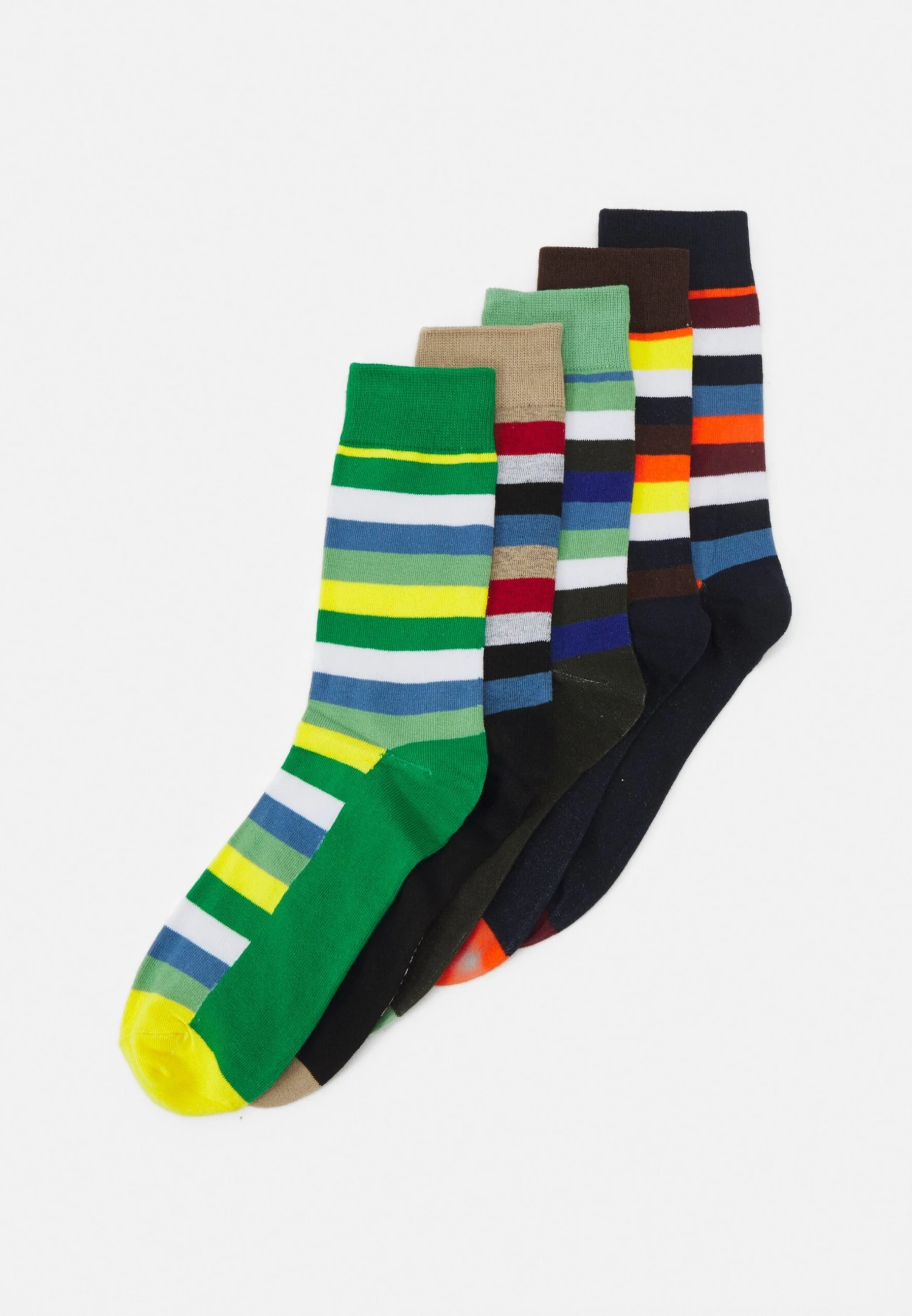 Jack & Jones Jacly Socks 5 Pack - Calcetines - Navy Blazerpack/Jolly Green/Chestnut /Absinthe Green/Cobblestone 3 Jack & Jones Jacly Socks 5 Pack - Calcetines - Navy Blazerpack/Jolly Green/Chestnut /Absinthe Green/Cobblestone