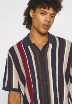 Hollister Co. Textural Stripe - Camisa - Navy -Boss Ventas c6f164df241d45dba02b40f5c3e7bb59