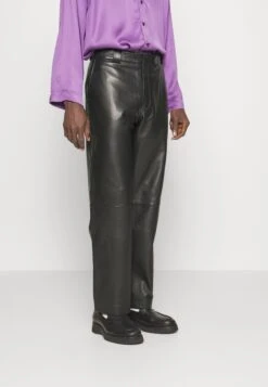 Jayden - Pantalón De Cuero - Black