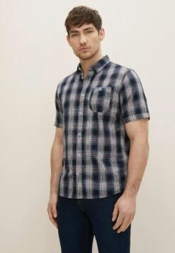 Tom Tailor Camisa - NavyBaseColorfulCheck