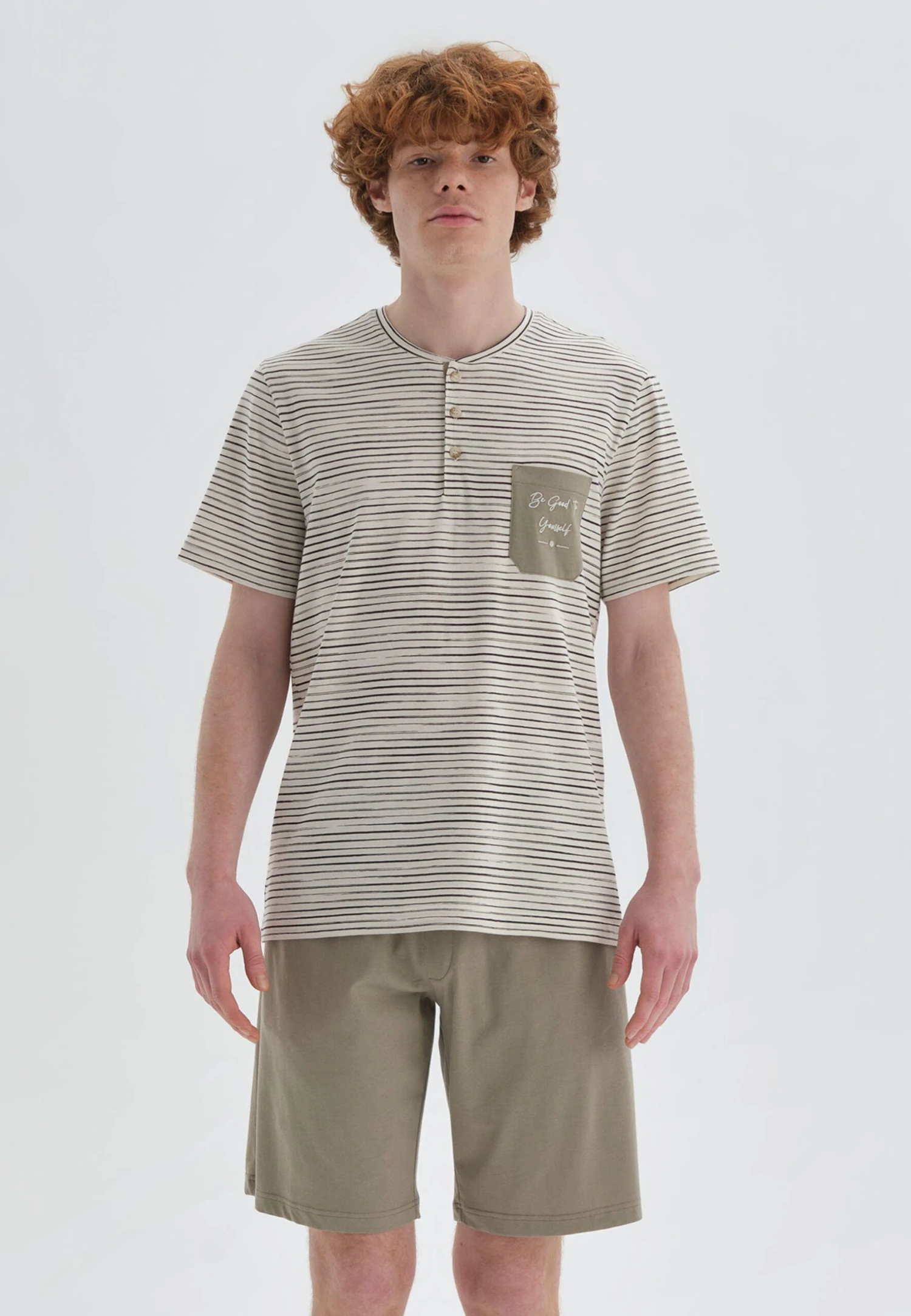 Sets - Pijama - Khaki 3 Sets - Pijama - Khaki