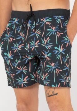 Rusty Psyche Palms Elastic - Bañador - Black -Boss Ventas cfd074d0b3ee4da4bdea5d0afd6516bb