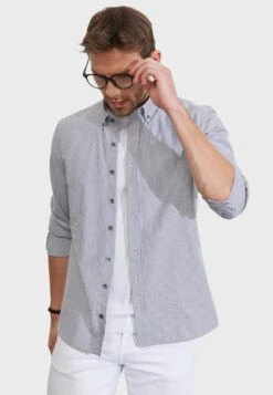 Painted Yarn- Camisa - Anthracite White