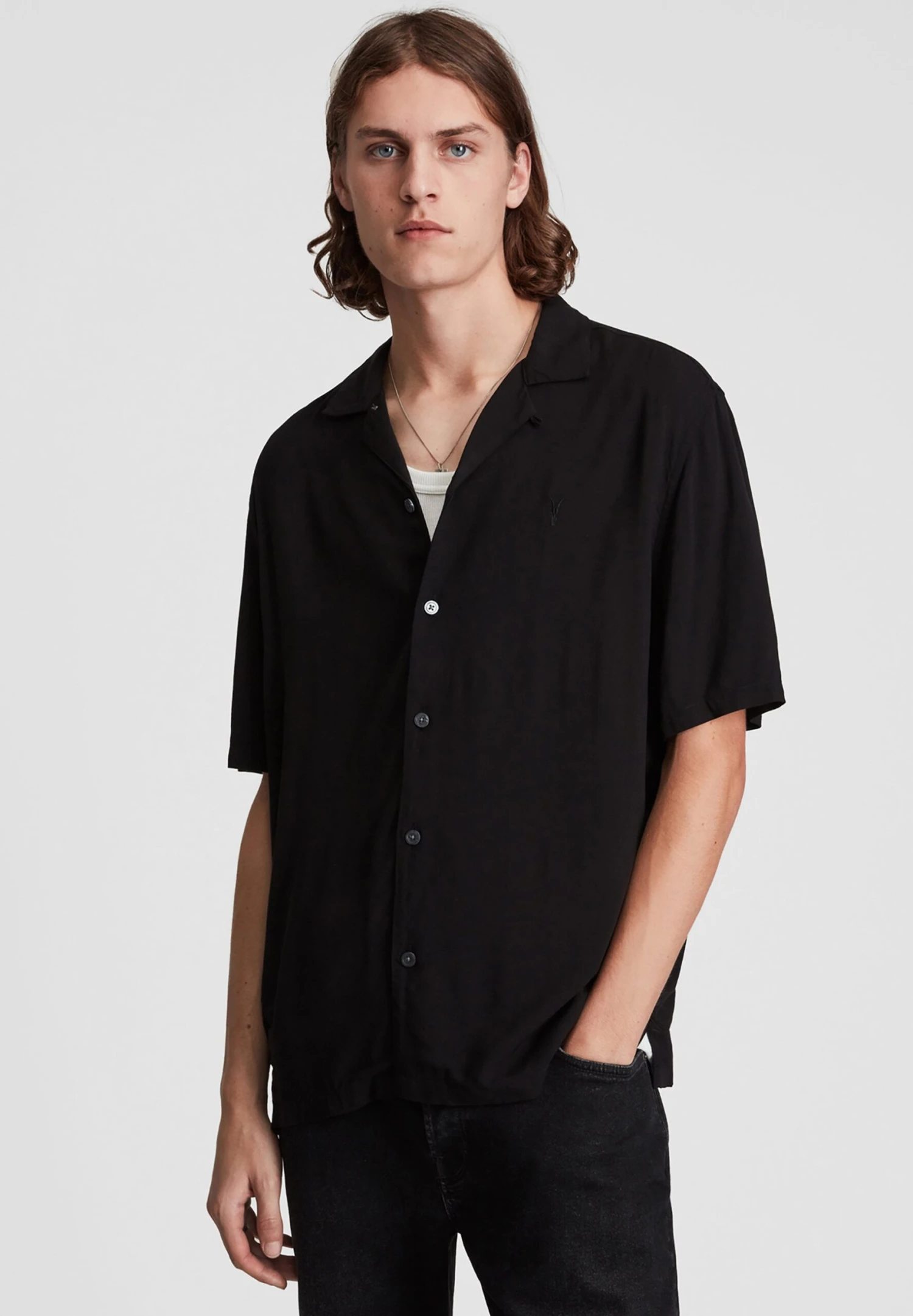 AllSaints Venice Ss - Camisa - Black 3 AllSaints Venice Ss - Camisa - Black