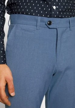 Lindbergh Slim Fit Club Pants - Pantalones Chinos - Sea Blue Melange -Boss Ventas d742a229164e4d298309fb76f1a21f55