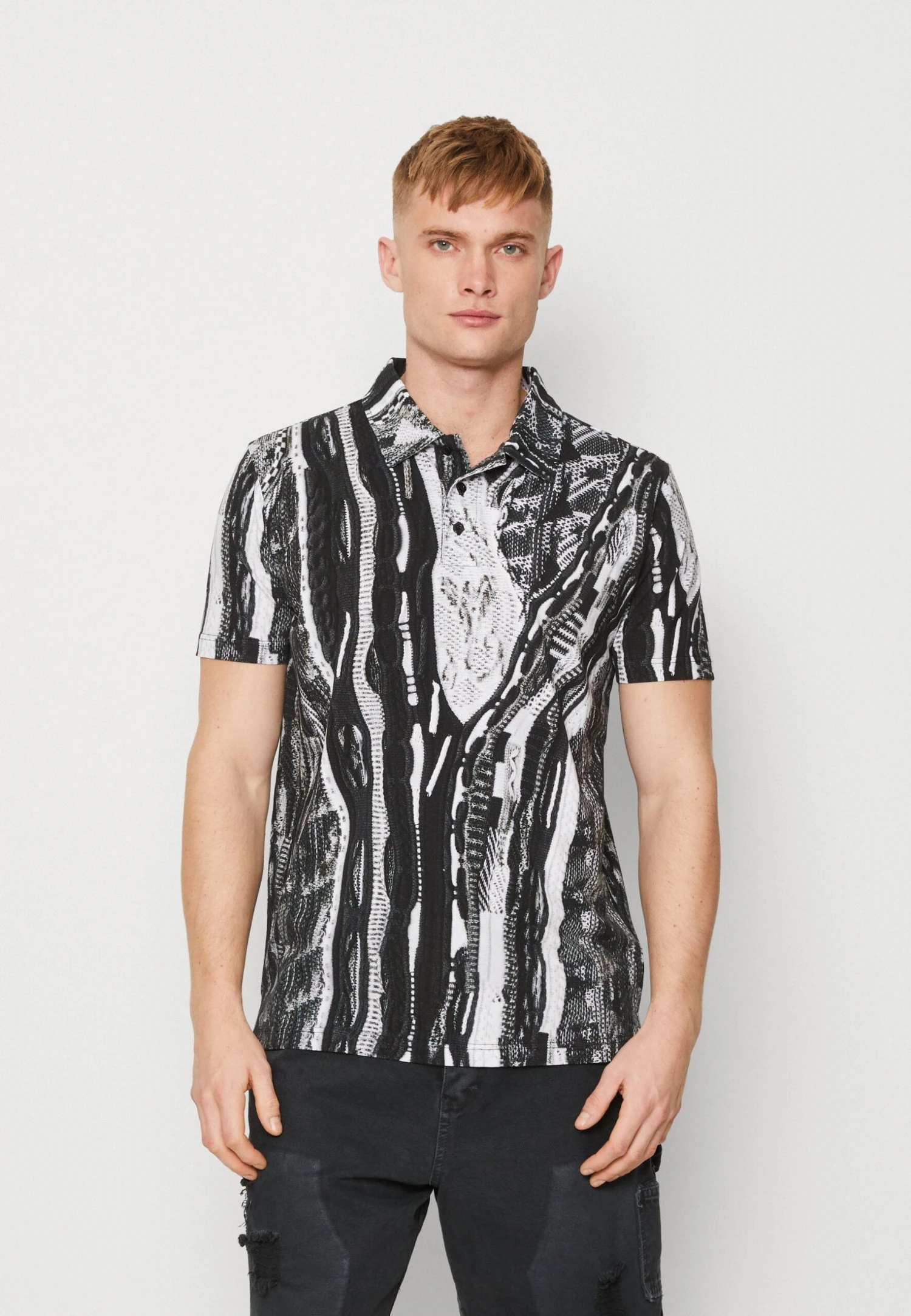 CARLO COLUCCI Unisex - Polo - Offwhite/Black/Antracite/Grey 3 CARLO COLUCCI Unisex - Polo - Offwhite/Black/Antracite/Grey