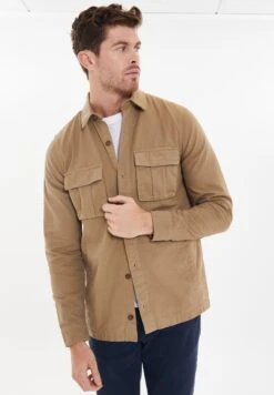 Threadbare Thb Lslv Drupe - Camisa - Stone -Boss Ventas e02bef6abf4c4353b26f2bee62f707a5