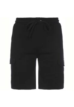 URBAN CLASSICS Organic Cargo Sweatshorts - Pantalones Cargo - Black