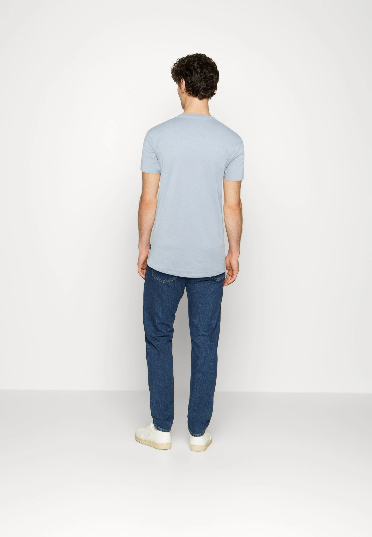 TOM TAILOR Denim Structured - Camiseta Básica - Foggyblue Melange 5 TOM TAILOR Denim Structured - Camiseta Básica - Foggyblue Melange - Imagen 3