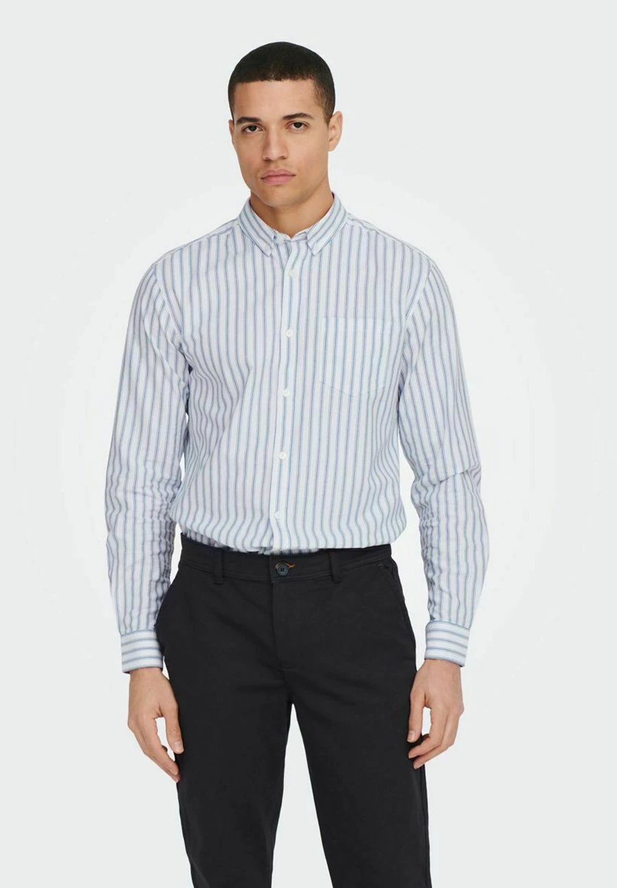 Only & Sons Onsalvaro Oxford Stripe - Camisa - Dress Blues 3 Only & Sons Onsalvaro Oxford Stripe - Camisa - Dress Blues