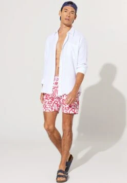 Standard Fit Suit-Figured - Bañador - White Red 12 Standard Fit Suit-Figured - Bañador - White Red -Boss Ventas e797a7567bd346feadf8320636263d1f