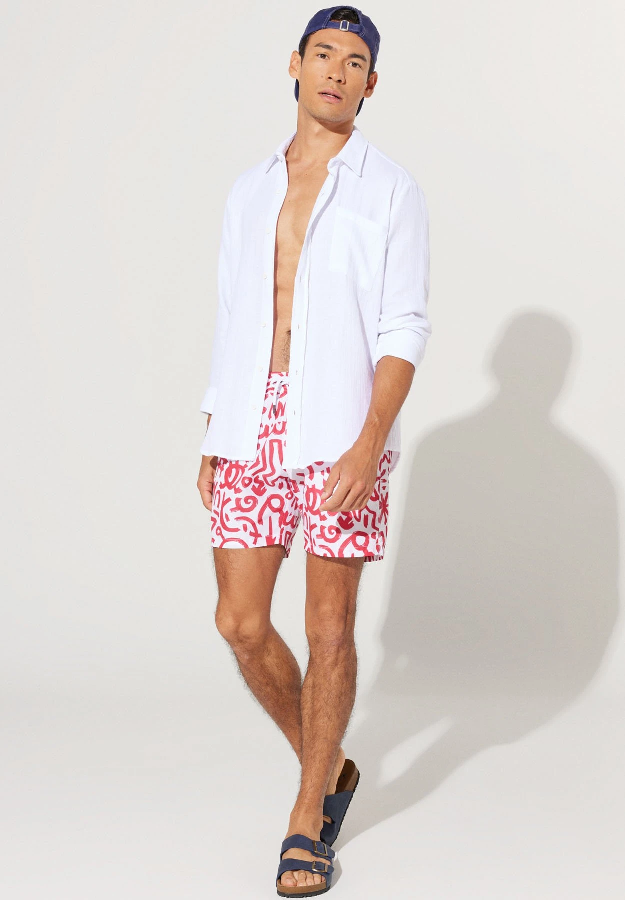 Standard Fit Suit-Figured - Bañador - White Red 7 Standard Fit Suit-Figured - Bañador - White Red - Imagen 5