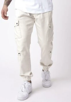Pantalones Cargo - Ivoire