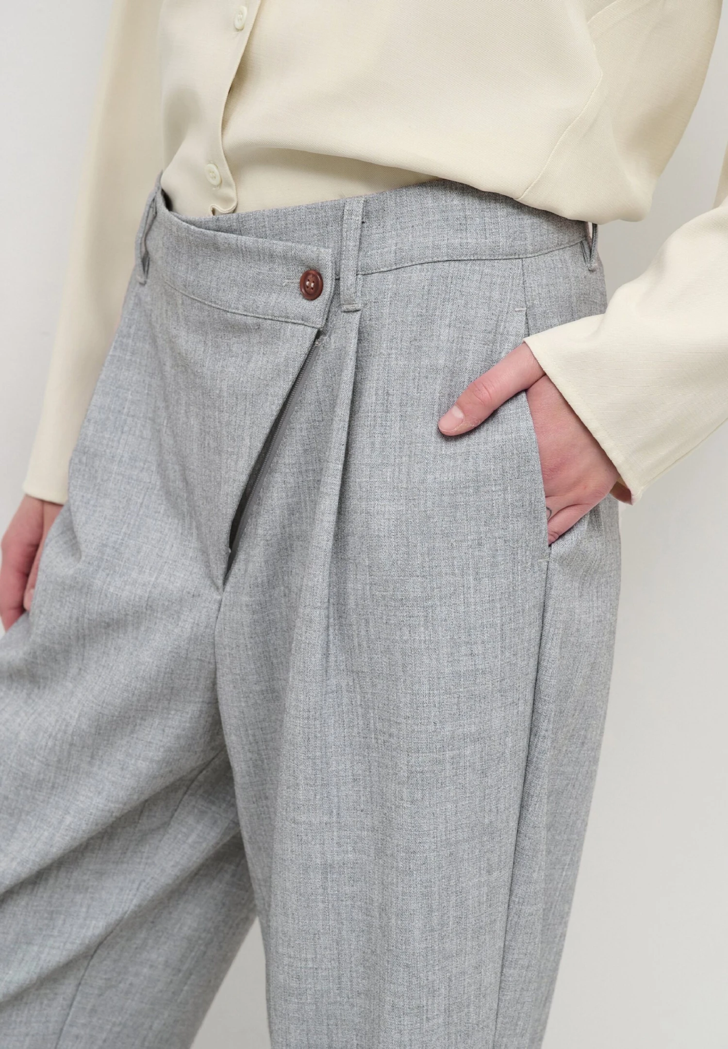 Adyln Unisex - Pantalones - Grey Melange 6 Adyln Unisex - Pantalones - Grey Melange - Imagen 4